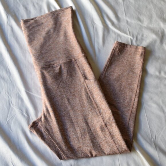OFFLINE BY AERIE The Hugger Foldover Legging Hi-Rise In Beige Size XL - Picture 1 of 5